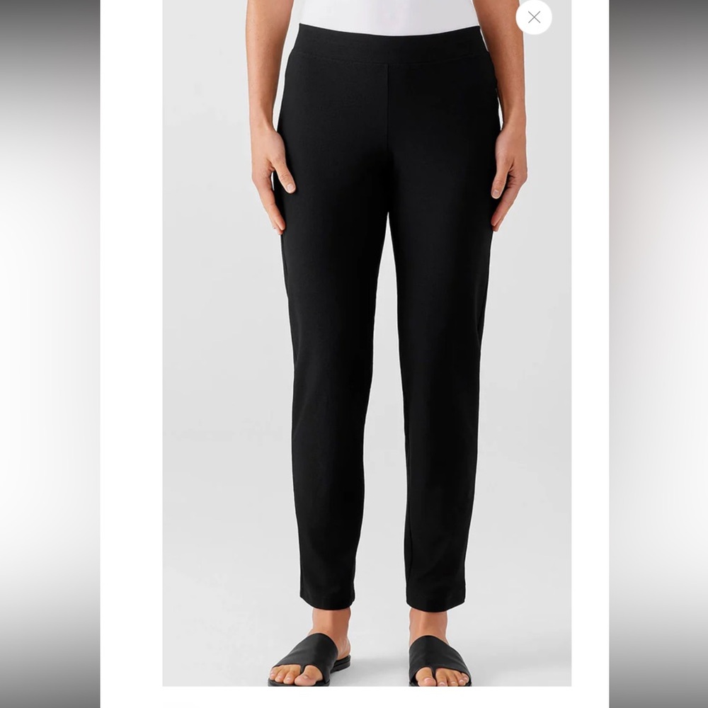 Eileen Fisher Woman 2X Black‎ High waist ankle legging New